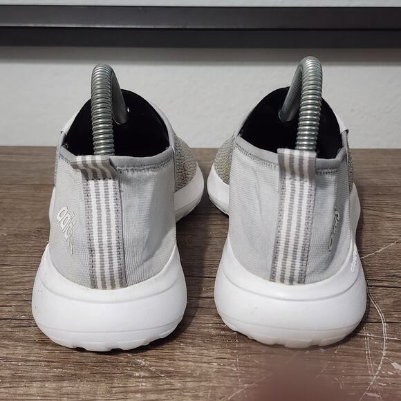 Adidas Cloudfoam Lite Racer Women's Slip-On Shoes Sneakers Size 7 Gray - Picture 4 of 9